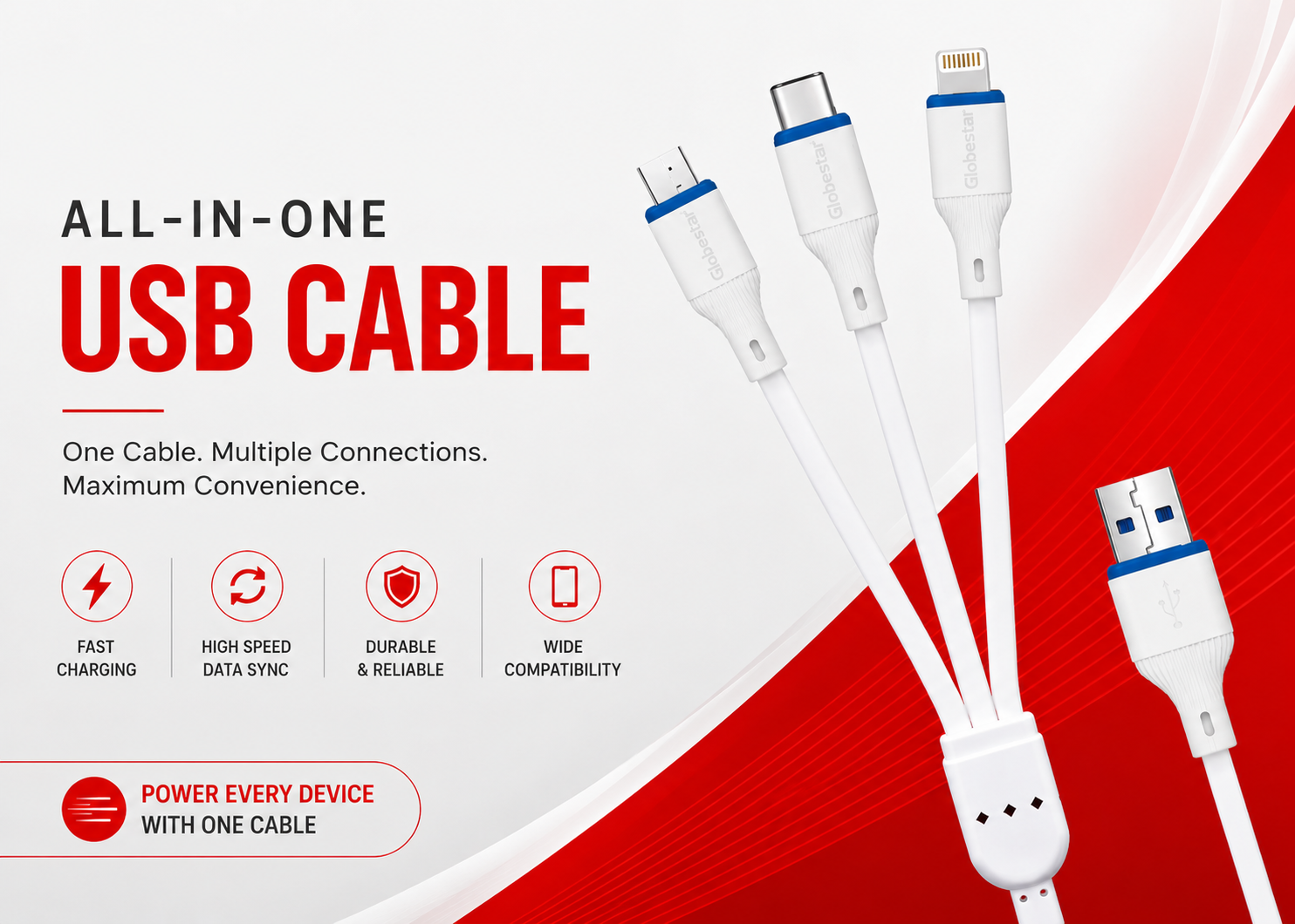 all in one usb cable advertisement