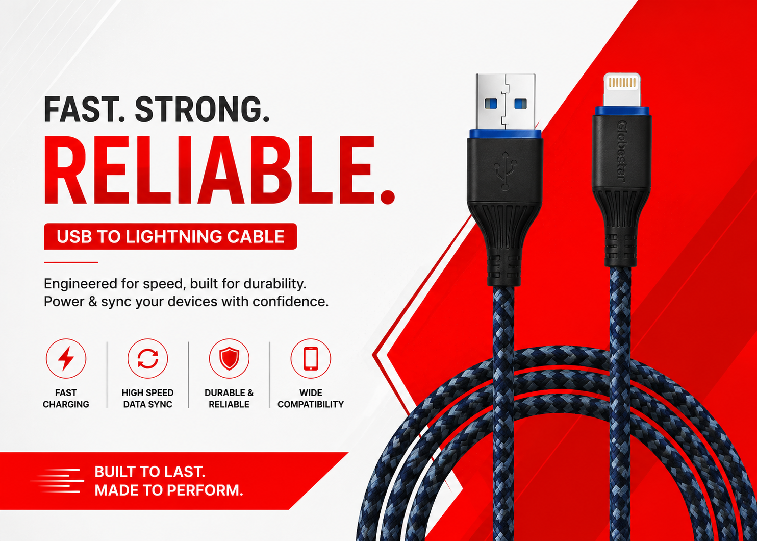 fast, strong, reliable charging cable