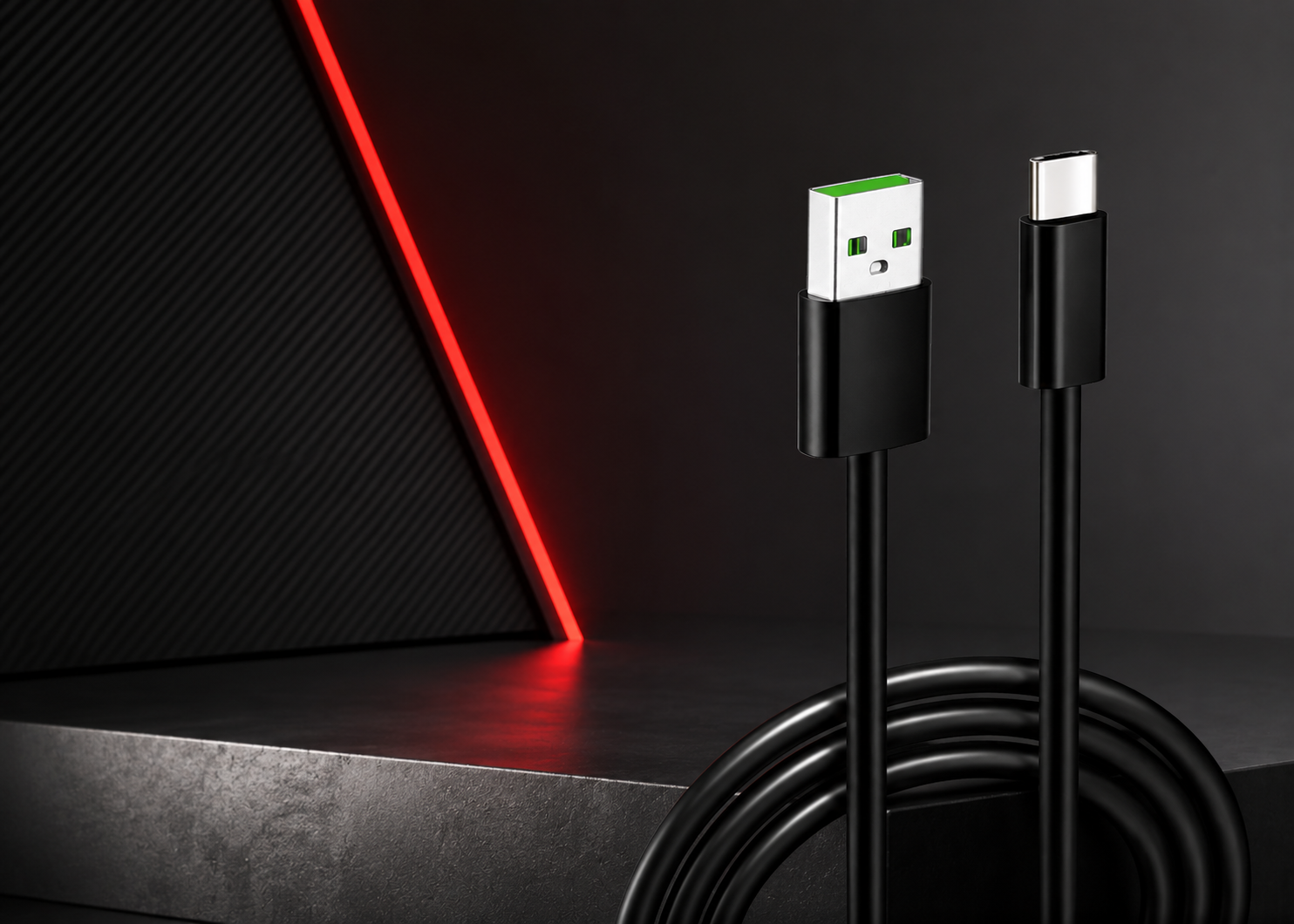 high contrast usb cable showcase