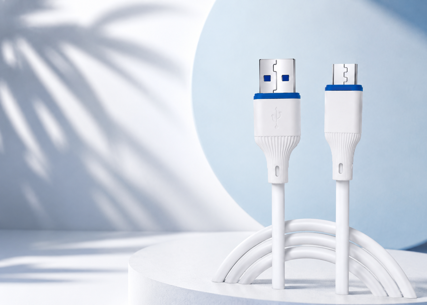 minimalist usb cable product still life
