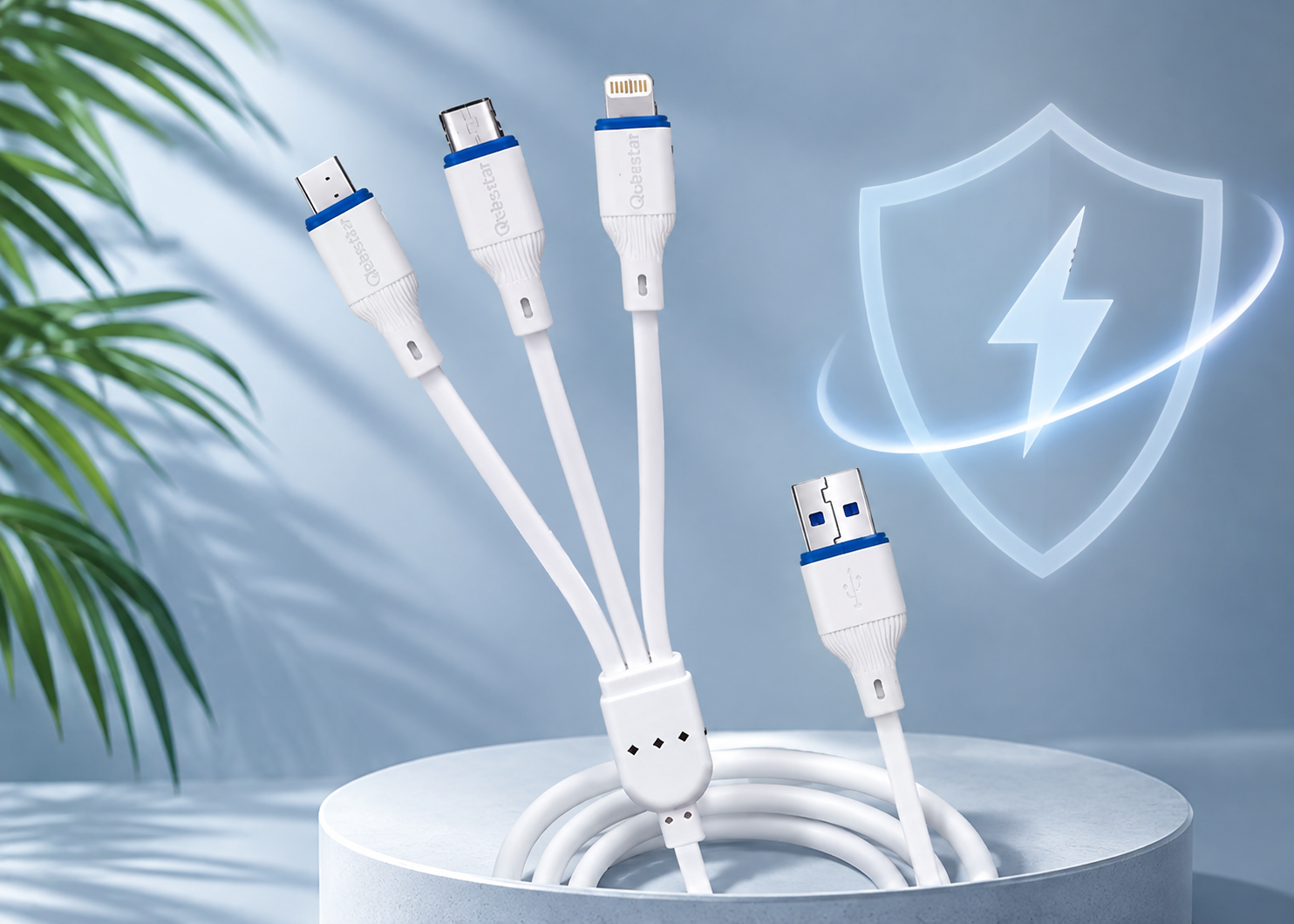 modern multi connector charging cable